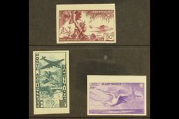 MARTINIQUE  1947 50f, 100f, And 200f Airs Complete Set IMPERF, Yvert 13/15, Very Fine Mint. (3 Stamps) For More Images,  - Andere & Zonder Classificatie