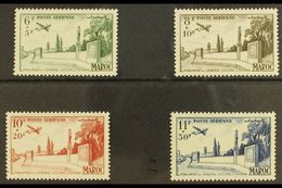 MOROCCO  1952 Monument To General Leclerc UNISSUED AIR SET, Yvert 89/92 (Maury 89A/D), Superb Never Hinged Mint. (4 Stam - Andere & Zonder Classificatie