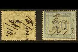 1872  10g Grey & 30g Blue (Michel 12/13, SG 14/15), Fine Used With Pen Cancellations, Fresh & Attractive. (2 Stamps) For - Otros & Sin Clasificación