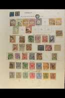 1872-1936 OLD COLLECTION  On Pages, Mint & Used Mostly All Different Stamps, Inc 1872 10g Used Pen-cancel, 1874 "2½" On  - Other & Unclassified
