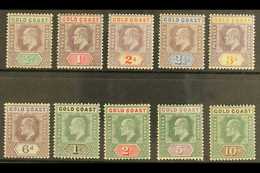 1902  Definitive Set Complete To 10s, SG 38/47, Very Fine Mint. (10 Stamps) For More Images, Please Visit Http://www.san - Costa De Oro (...-1957)