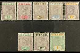 1895-99  Definitives Complete Set, SG 48/55, Very Fine Mint. (8 Stamps) For More Images, Please Visit Http://www.sandafa - Grenada (...-1974)
