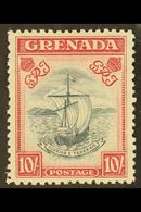 1938  10s Slate Blue And Bright Carmine, Perf 12, SG 163c, Very Fine And Fresh Mint. Rare Stamp. For More Images, Please - Grenada (...-1974)