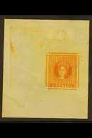 FORGERY  PROOF Strike Of A Jeffreys Forgery In Orange With Large Margins, Couple Of Creases, Interesting Item. For More  - Granada (...-1974)
