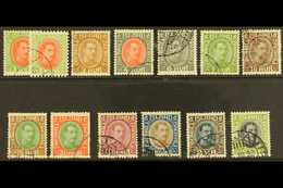 1931-4  Christian X Redrawn Set Complete, SG 182/194, Very Fine Used. (13 Stamps) For More Images, Please Visit Http://w - Andere & Zonder Classificatie