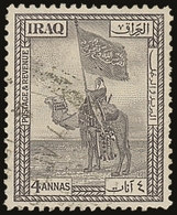 1923  4a Violet With WATERMARK CROWN TO LEFT OF CA Variety, SG 46w, Fine Used, Few Short Perfs Right. For More Images, P - Irak