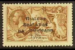 1922  2s6d Sepia-brown Dollard Overprint NISSEN RE-ENTRY (position R. 1/3 Plate 2/4 R), Hibernian T12a, Fine Mint, A Few - Andere & Zonder Classificatie