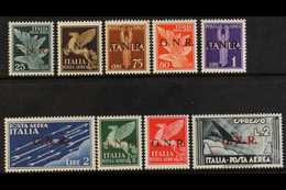 ITALIAN SOCIAL REPUBLIC (RSI)  1944 Airmail Set Including The Air Express Stamp Overprinted "G.N.R." In Verona, Sassone  - Ohne Zuordnung