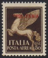 TRIPOLITANIA  1930 50c Brown 'Pegasus' Air, Sass 8, Never Hinged Mint,  Signed A. Diena Cat €250 (£210)  For More Images - Otros & Sin Clasificación