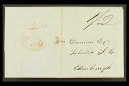 1849 SPANISH TOWN - WILLIAM WEMYSS ANDERSON LETTER  (March) Entire Letter To Scotland, Legal Content Regarding Church Bu - Giamaica (...-1961)