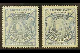 1897-1901  1r Grey-blue And 1r Dull Blue, SG 92/92a, Mint. (2 Stamps) For More Images, Please Visit Http://www.sandafayr - Vide