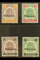 PAHANG  1898 "Tiger" Set To 50c, SG 19/22, Very Fine And Fresh Mint. Trivial Gum Faults On 50c, Brilliant Colours.  (4 S - Andere & Zonder Classificatie