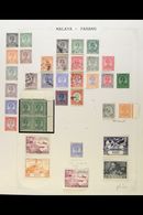 PAHANG  1935-1950 MINT & USED COLLECTION On Leaves, Inc 1935-41 Set To $2 Used Inc 3c Corner Block Of 4 NHM (2 Stamps Li - Altri & Non Classificati