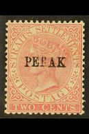 PERAK  1884 2c Pale Rose Ovptd SG Type 18 (10½mm), SG 21, Fine Mint. For More Images, Please Visit Http://www.sandafayre - Andere & Zonder Classificatie