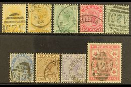 1881-1890 FINE/VERY FINE USED  Complete Basic Run Comprising 1881 (wmk CC) ½d Yellow, 1882 (wmk CA) ½d Orange-yellow, 18 - Malte (...-1964)