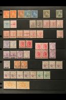 1858-1950 A TRACTIVE MINT COLLECTION  On Stock Pages, Inc 1858-62 6d Vermilion (x2 Unused) & (-) Red-brown, 1859-61 6d P - Mauritius (...-1967)