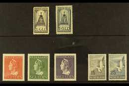 1923-1951 HIGH VALUES MINT SELECTION  With 1923 Anniversary Of Accession 2½g & 5g Top Values (SG 268/69); 1946 Wilhelmin - Other & Unclassified