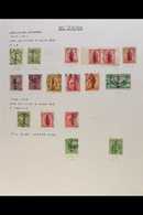 OFFICIALS  1907-1927 USED COLLECTION On Leaves, Inc 1907-11 Set To 2s Inc 1d Carmine Pair From Booklet, 1908-09 Set To 6 - Andere & Zonder Classificatie