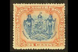 1897  24c Blue And Lake, Corrected Inscription, SG 111, Fine Mint. For More Images, Please Visit Http://www.sandafayre.c - Borneo Septentrional (...-1963)