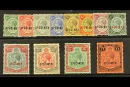 1913  Geo V Set, Wmk MCA, Overprinted "Specimen", SG 83s/98s, Very Fine Mint, Large Part Og. Scarce Set. (12 Stamps) For - Nyasaland (1907-1953)