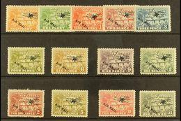 1931  Air Mail Overprint Set On "Huts" Issue Complete, SG 137/49, 1s Hinge Thin Otherwise Very Fine And Fresh Mint. (13  - Papua New Guinea