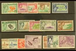 1938-52 KGVI COMPLETE MINT  A Complete Run From The Pictorial Issue To The UPU Set, SG 1/16, Fine Mint (18 Stamps) For M - Pitcairninsel