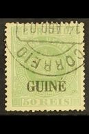 PORTUGUESE GUINEA  1881-84 50r Green, Type II Opt, Perf 13½, SG 24, Fine Cds Used Complete With Apex Photo Certificate F - Other & Unclassified