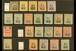 1919-24 DIE III MINT "ADMIRALS" COLLECTION  Presented On A Stock Card & Includes (perf 14) 2d Black And Brown-grey, 3d B - Other & Unclassified
