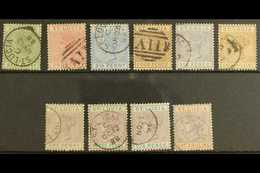 1883-87  USED DIE I COLLECTION On A Stock Card, 1883-86 Set & 1886-87 Set, SG 31/42, Mostly Fine Used (10 Stamps) For Mo - St.Lucia (...-1978)