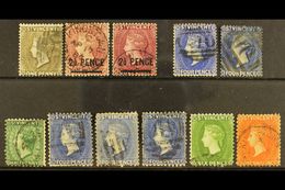 1882-1884 USED SELECTION  An Attractive Group, Good Quality And Neatly Presented, We See 1882-83 Set With 1d Drab, 2½d O - St.Vincent (...-1979)