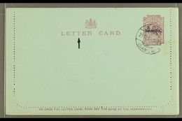 1914 LETTER CARD  1d Dull Claret On Blue, Inscription 94mm, H&G 1a, Cancelled To Order With Apia 21.11.14 C.d.s. Postmar - Samoa