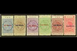 1917-24  Postal Fiscal P14½  X 14 Set, SG 127/32, Fine Mint (6 Stamps) For More Images, Please Visit Http://www.sandafay - Samoa