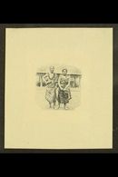 1935 PICTORIAL DEFINITIVE ESSAY  2½d Value (as SG 183) Essay Die Proof Of The Central Vignette "Chief And Wife", Slightl - Samoa