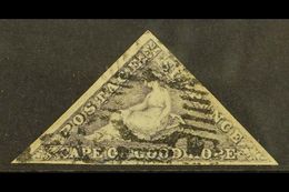 CAPE OF GOOD HOPE  1855 6d Slate Lilac On Blued Paper, SG 7c, Fine Used With Large Margins All Round, Good Bluing, Barre - Zonder Classificatie