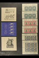 1937-51 BOOKLET PANES  Small Collection Comprising 1937 6d "Razor Blade" Booklet, Incomplete 1948 3s Booklet & 1951 3s6d - Non Classificati