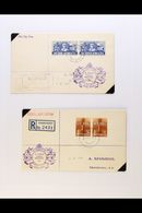 1941-42  War Effort FIRST DAY COVERS, With All Values To 6d (in Pairs) On Individual Covers (issued Different Dates. Fin - Unclassified