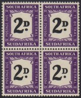 POSTAGE DUES  1948-49 2d Black & Violet, SG D36, Very Fine Never Hinged Mint BLOCK Of 4, The Two Top Stamps With THICK ( - Unclassified