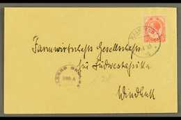 1918  (14 Oct) Cover To Windhuk Bearing 1d Union Stamp Tied By Very Fine "KALKFELD" Cds Cancel, Putzel Type B2, With Vio - África Del Sudoeste (1923-1990)