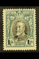 1931-7  1s Black & Greenish Blue, Perf.14, SG 23b, Never Hinged Mint. For More Images, Please Visit Http://www.sandafayr - Southern Rhodesia (...-1964)