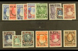 1927  25th Anniv Of Coronation / Red Cross Set Surcharged, SG 430/444, Very Fine And Fresh Mint. (15 Stamps) For More Im - Other & Unclassified