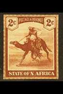 STATE OF NORTH AFRICA  1890's 2c Red-brown 'Camel Rider' De La Rue Imperf ESSAY Recess Printed On Ungummed White Paper W - Sudan (...-1951)