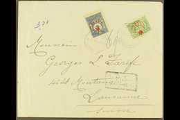 1917  An Interesting Group Of Covers Addressed To Switzerland, Bearing Various Star & Crescent (and On Ox Head) Overprin - Other & Unclassified