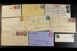EARLY POSTAL HISTORY ACCUMULATION  1853-1930s Range, Mixed Condition, See Some Nice Early Covers Note 1853 Cover With 3c - Other & Unclassified