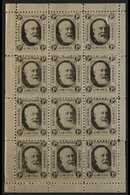 NATIONAL TELEPHONE COMPANY STAMPS  1884 1d Black, Complete Pane Of Twelve Stamps, Barefoot 1, Never Hinged Mint. For Mor - Otros & Sin Clasificación