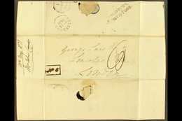 1828 ENTIRE TO LONDON  With Good "SALISBURY /  Penny Post" With Fine Salisbury Arrival Cds And Arrival Cds Alongside. Fo - ...-1840 Préphilatélie