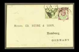1888 (OCT) ENVELOPE TO GERMANY  Bearing 1887 1½d And 1s Green "Jubilees", These Both With Good Colours And Each With "HU - Autres & Non Classés