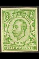 1912  ½d Green IMPERF, SG 346b, Never Hinged Mint For More Images, Please Visit Http://www.sandafayre.com/itemdetails.as - Unclassified