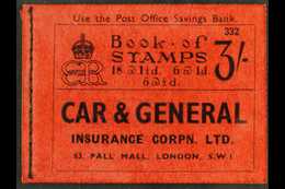 1936  3s BOOKLET (no. 336) SG BC3, Very Fine. For More Images, Please Visit Http://www.sandafayre.com/itemdetails.aspx?s - Unclassified