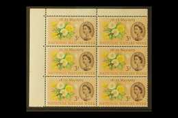 1963  3d National Nature Week With CATERPILLAR FLAW Variety, SG 637a, In A Never Hinged Mint Positional Block Of Six. (6 - Other & Unclassified
