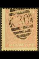 CHILE  VALPARAISO 1865-81 5s Rose, Plate 2, SG Z88, Fine Used, Centered To Left, With Good Strike Of "C 30" Barred, Oval - Other & Unclassified